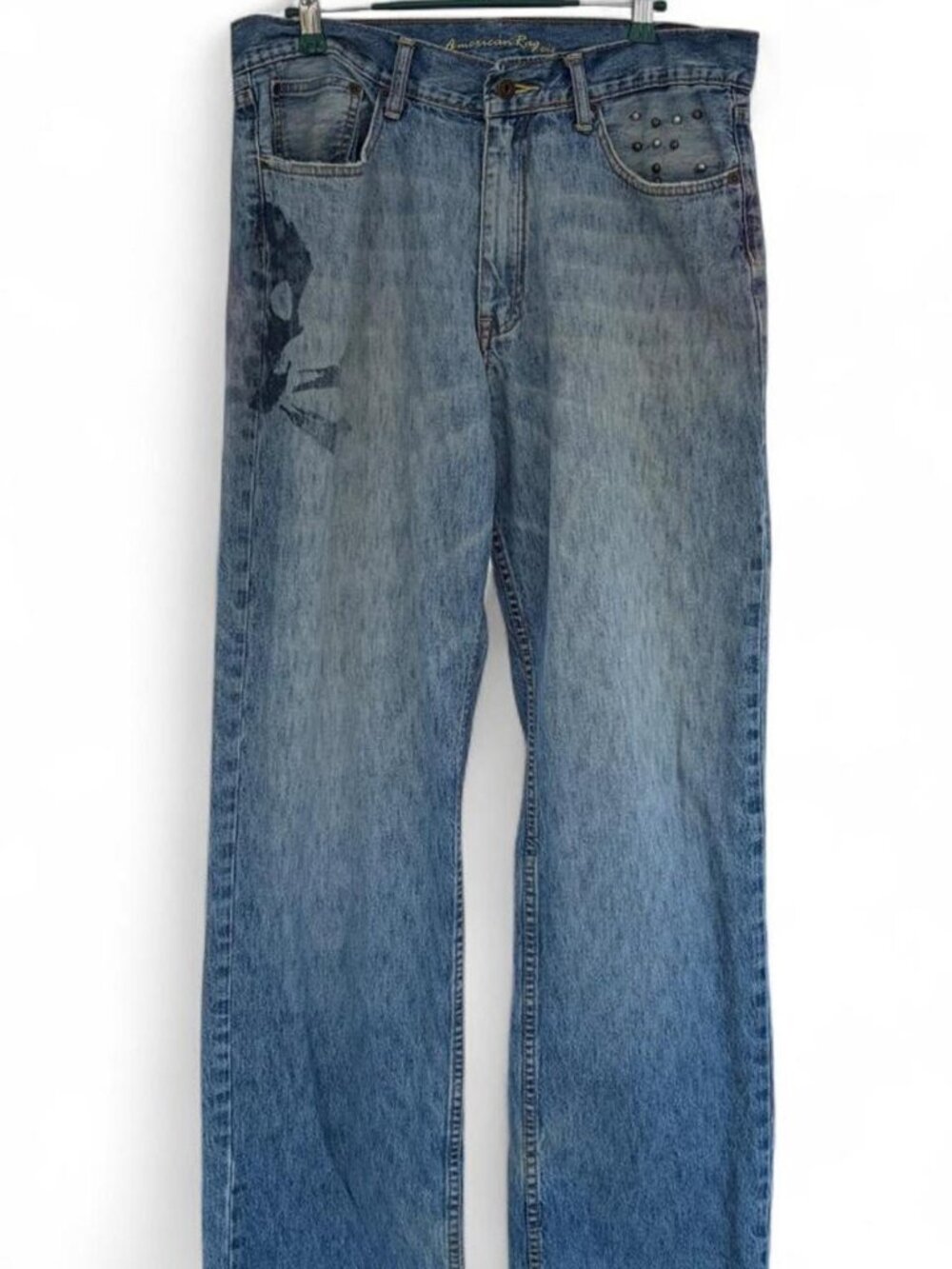 Y2K American Rag Distressed Denim Wide Leg Pants